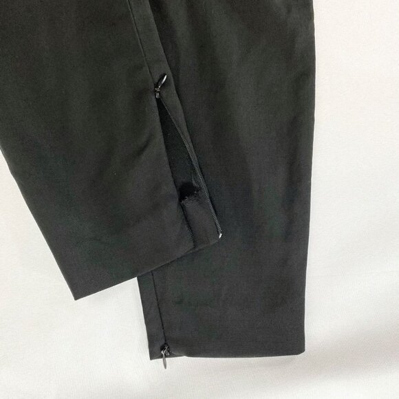 DOLCE & GABBANA WOMEN'S BLACK WOOL BLEND ANKLE ZIP TAPERED TROUSER PANTS - S - Picture 7 of 9